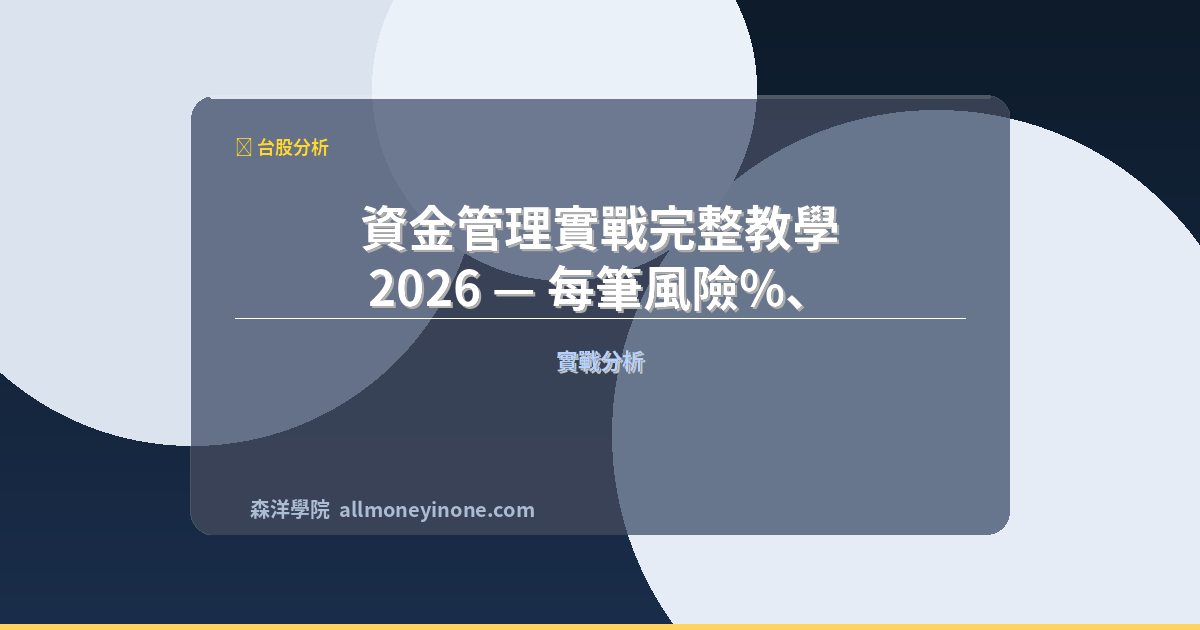 Money management trading guide 2026