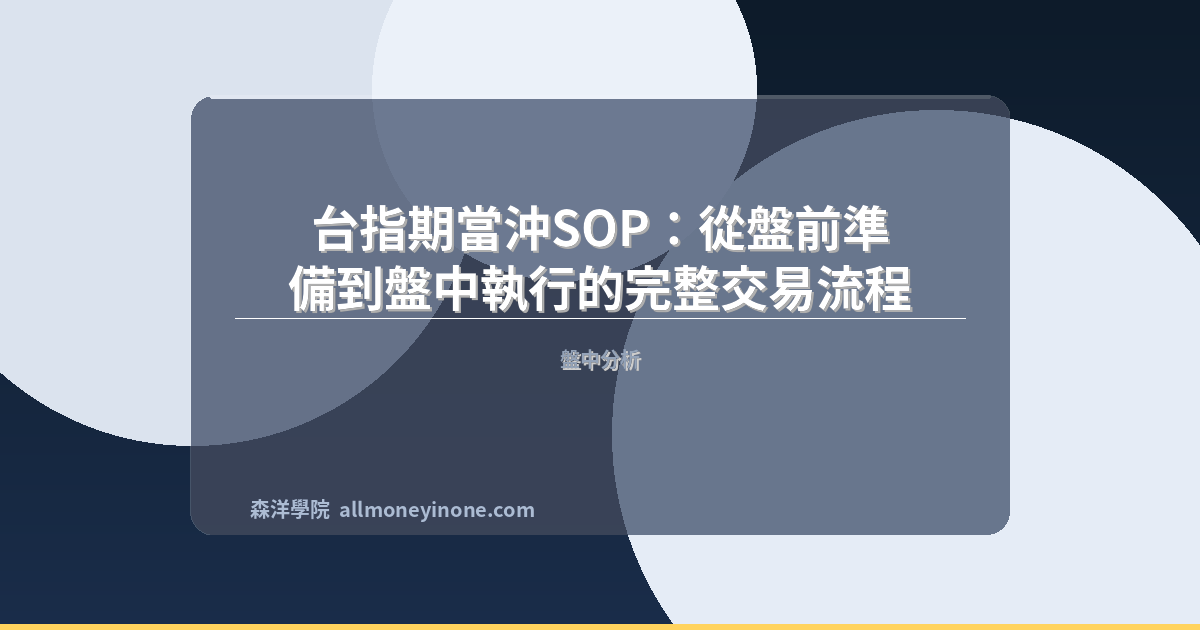 Taiex futures day trading sop 2026