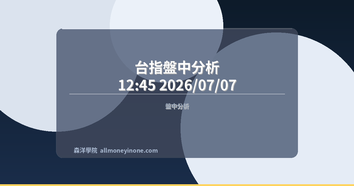 Taiex intraday 20260707 1245
