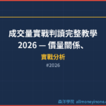 成交量實戰判讀完整教學 2026 — 價量關係、價量背離與爆量判斷技巧